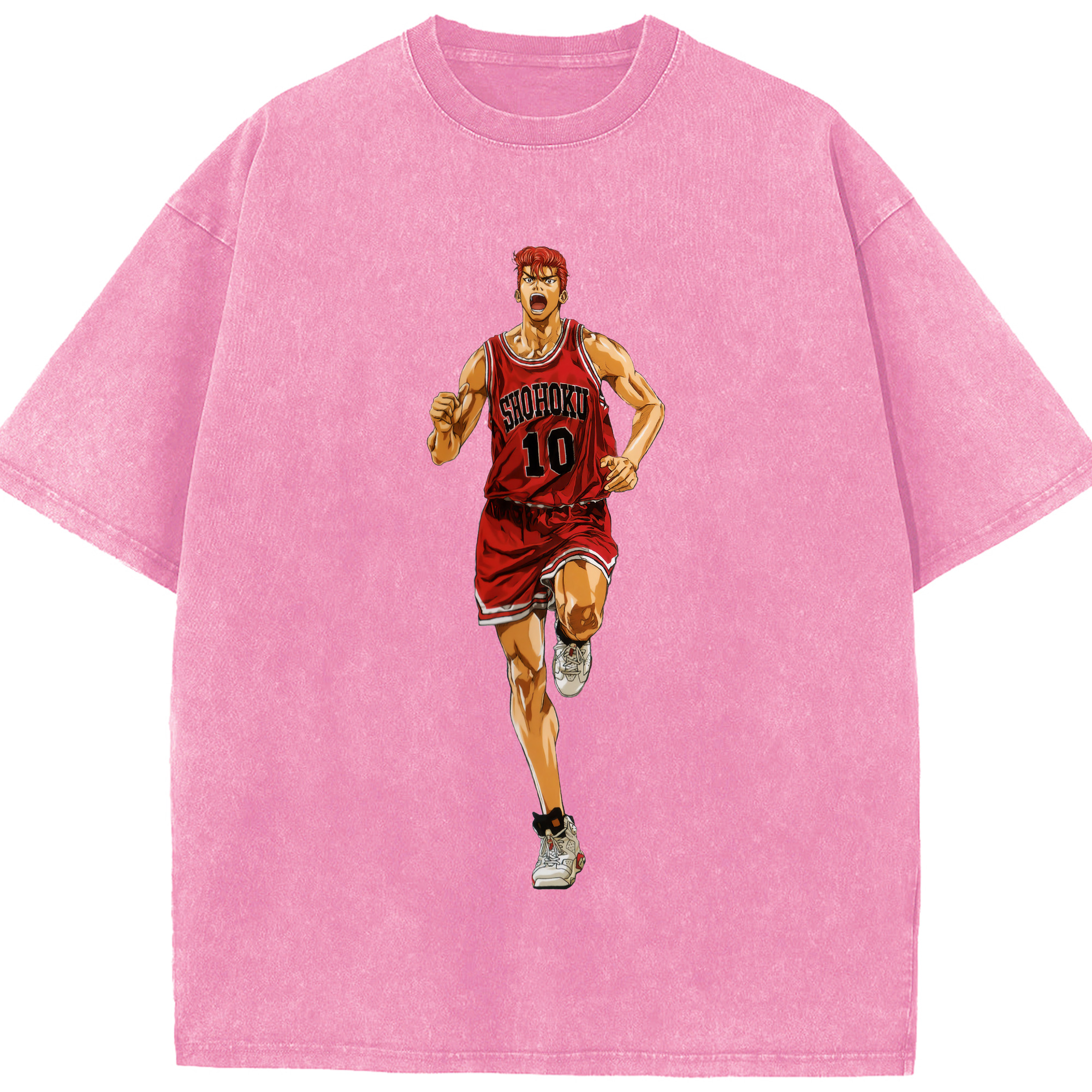 （画像用） SLAM DUNK／スラムダンク 綿100% ヴィンテージ風 半袖Tシャツ（フロントプリント）